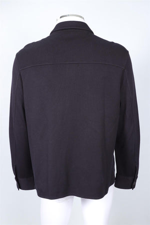 LORO PIANA NAVY MEN'S COTTON JACKET XXLARGE