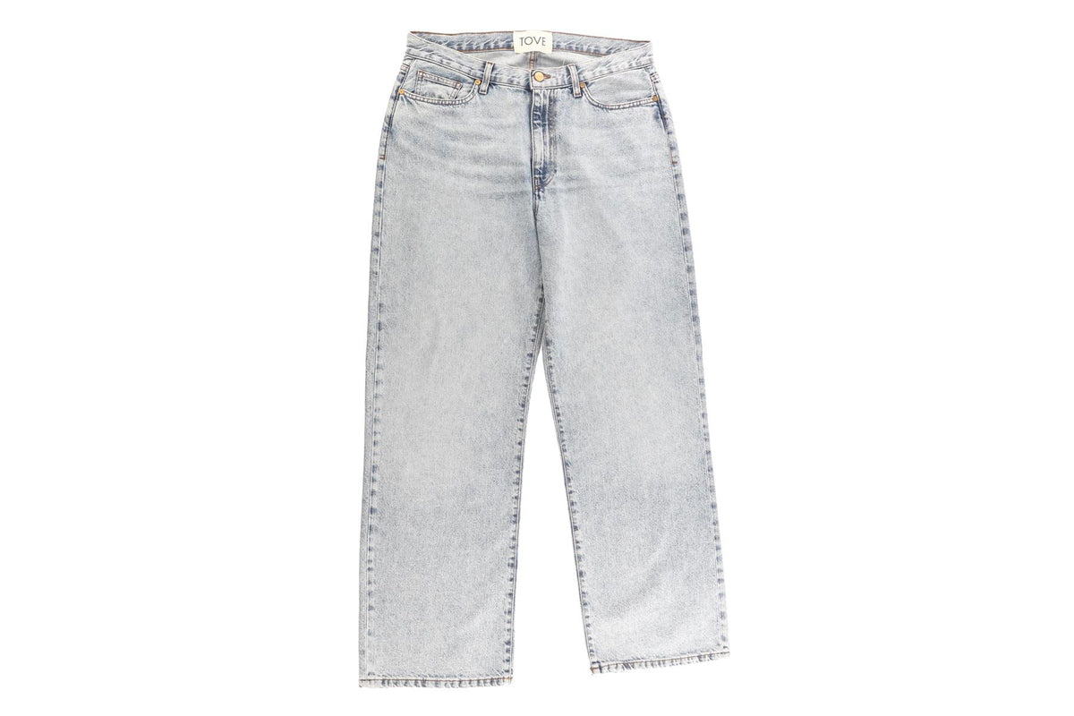 TOVE BLUE DENIM HIGH WAISTED JEANS W31 UK 12-14