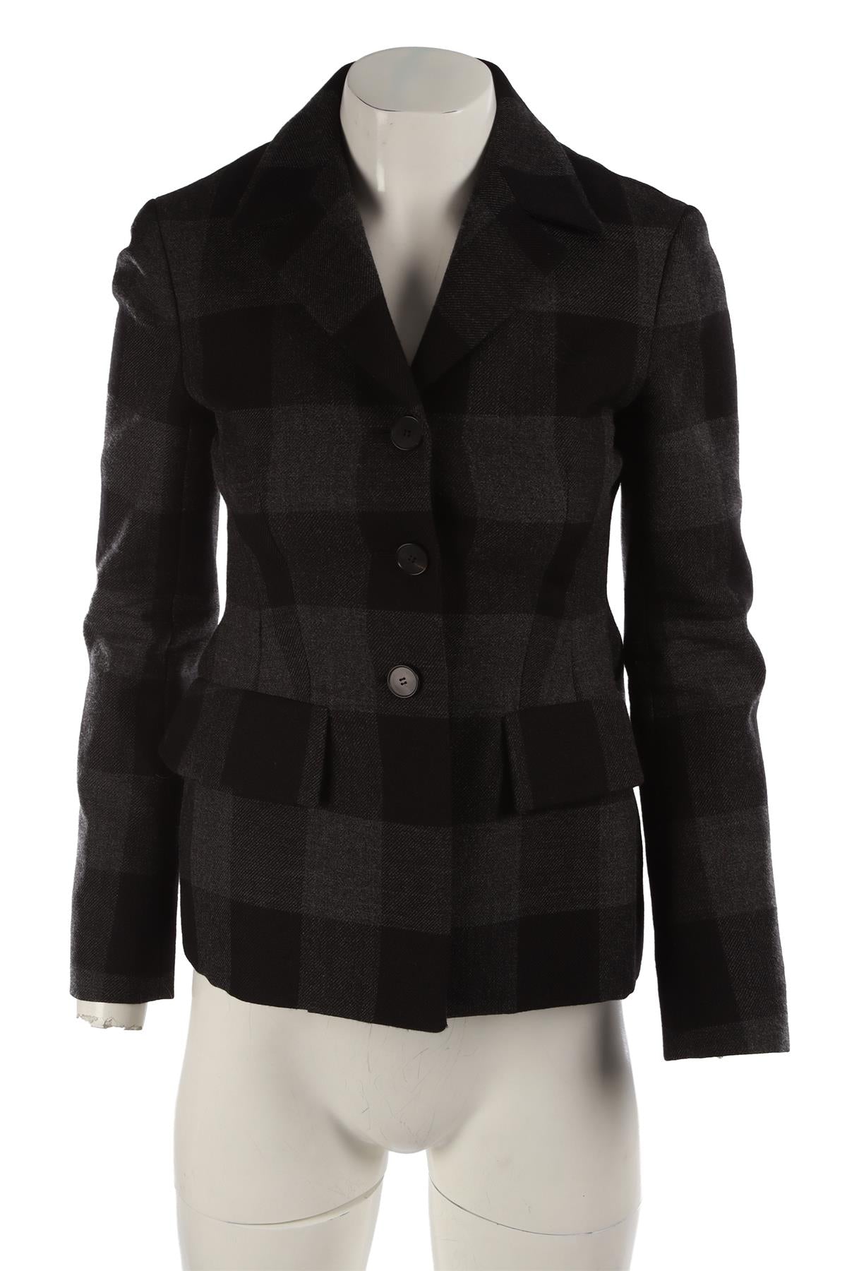 CHRISTIAN DIOR BLACK WOOL BLAZER FR 36 UK 8