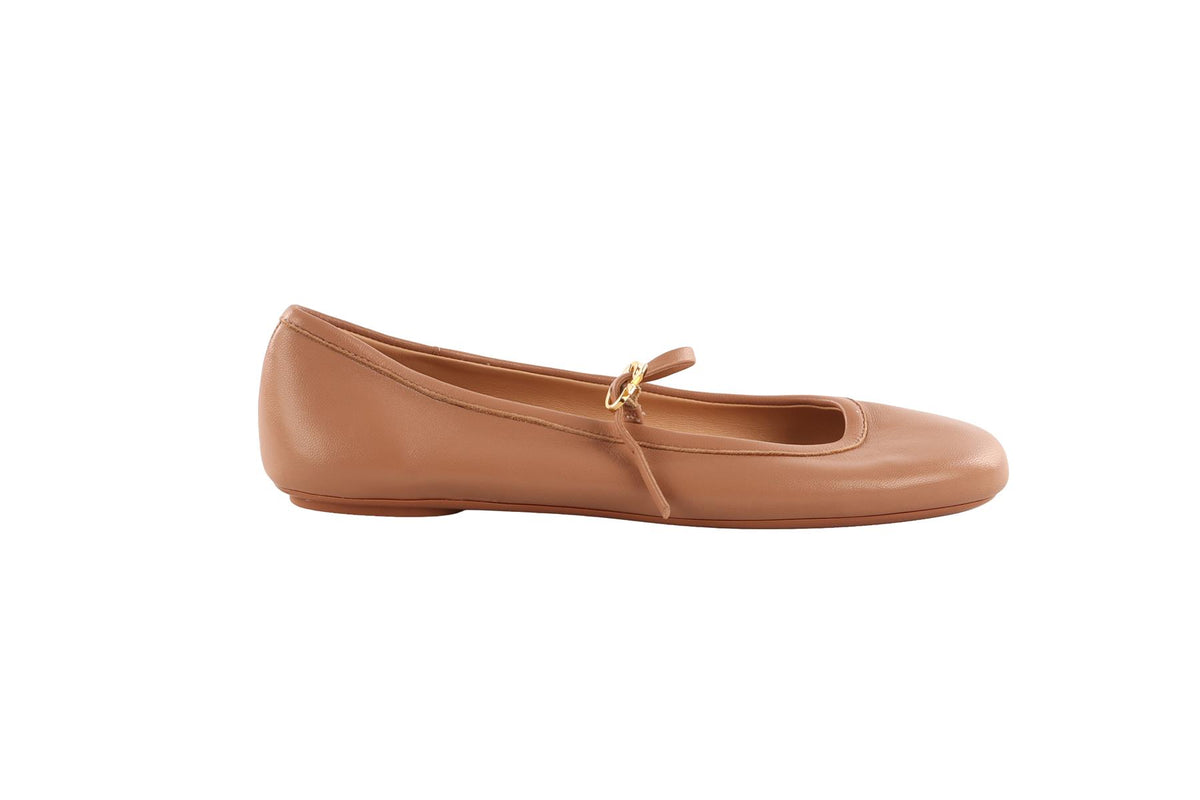 GIANVITO ROSSI PINK LEATHER BALLET FLATS EU 36 UK 3 US 6