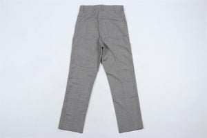 LOEWE GREY WOOL STRAIGHT LEG TROUSERS FR 34 UK 6