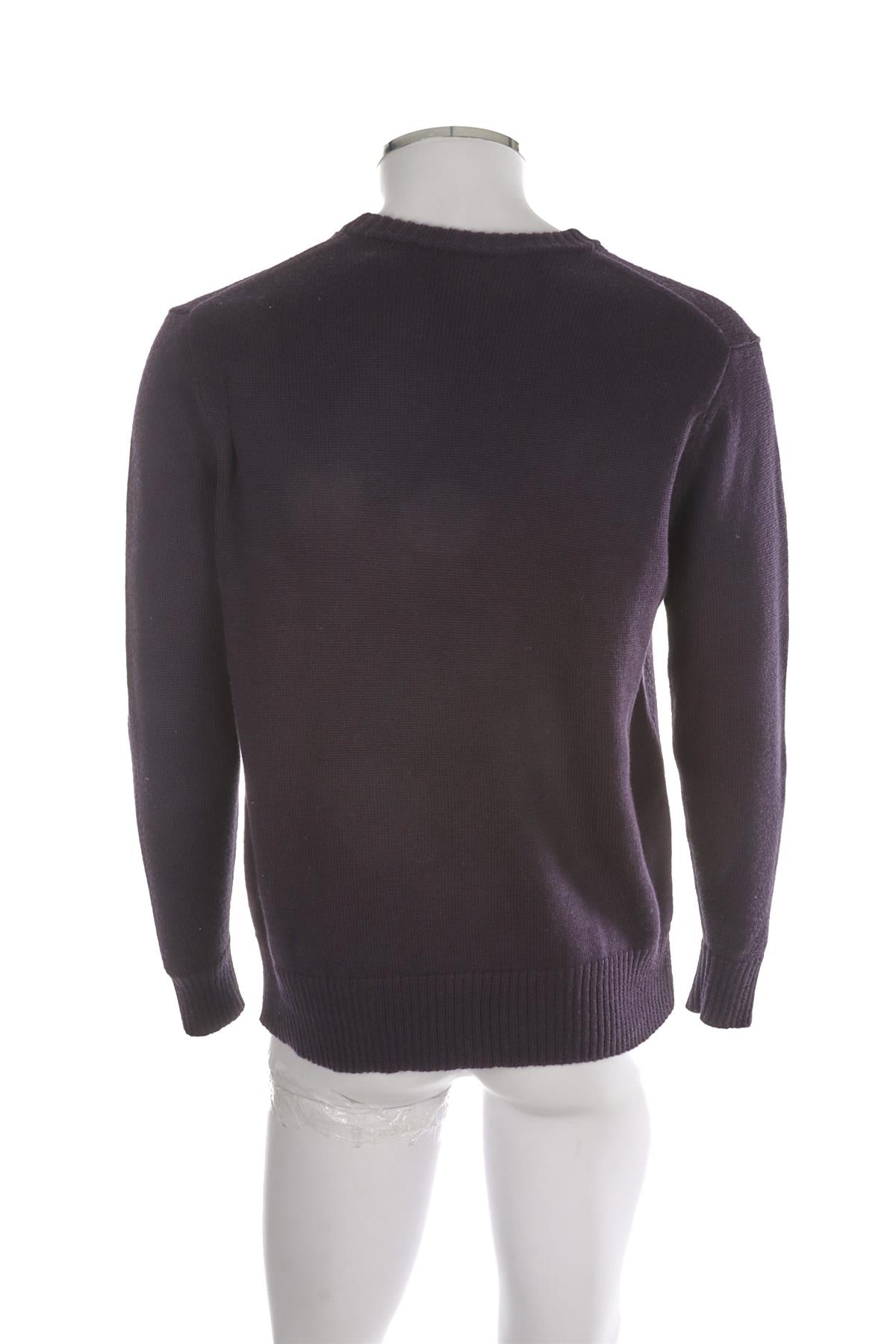 BODE PURPLE MENS WOOL SWEATER SMALL