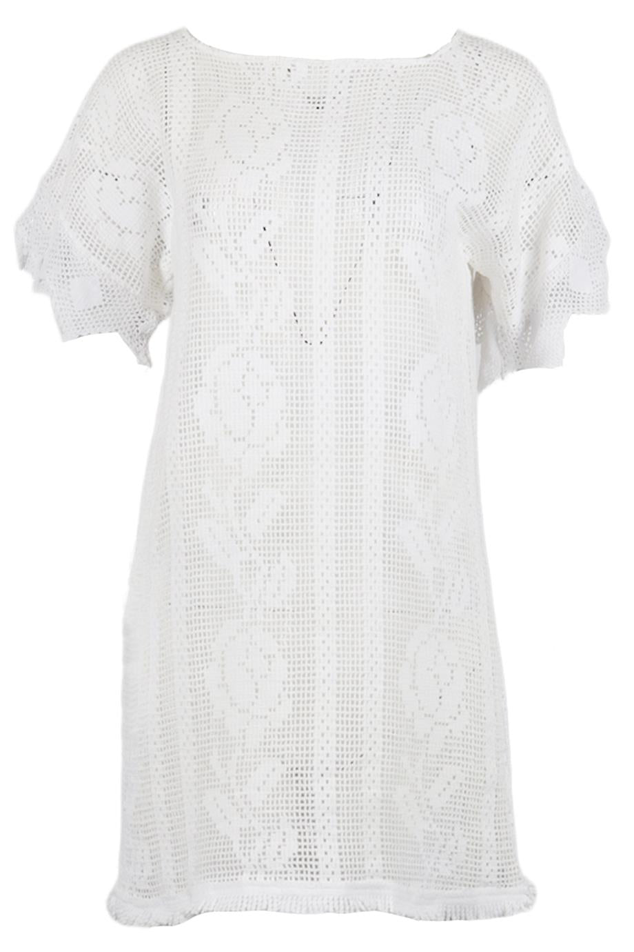 PLACE NATIONALE COTTON MINI DRESS ONE SIZE