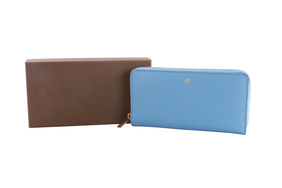 PATEK PHILIPPE BLUE LEATHER WALLET
