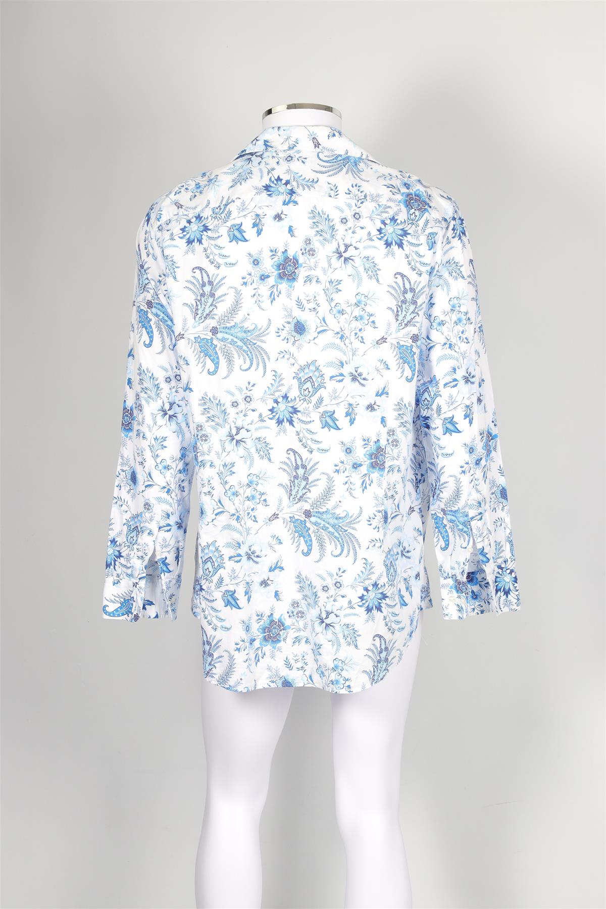 ETRO BLUE MEN'S COTTON SHIRT IT 44 UK/US CHEST 34