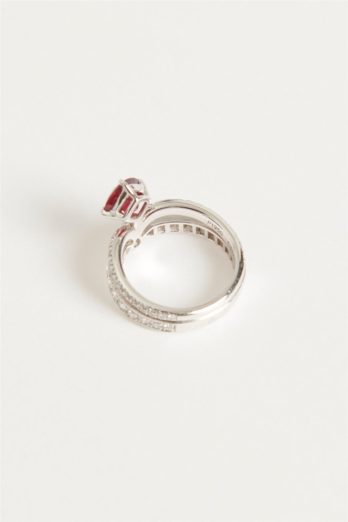 CHAUMET JOSEPHINE ECLAT RUBY AND DIAMOND RING