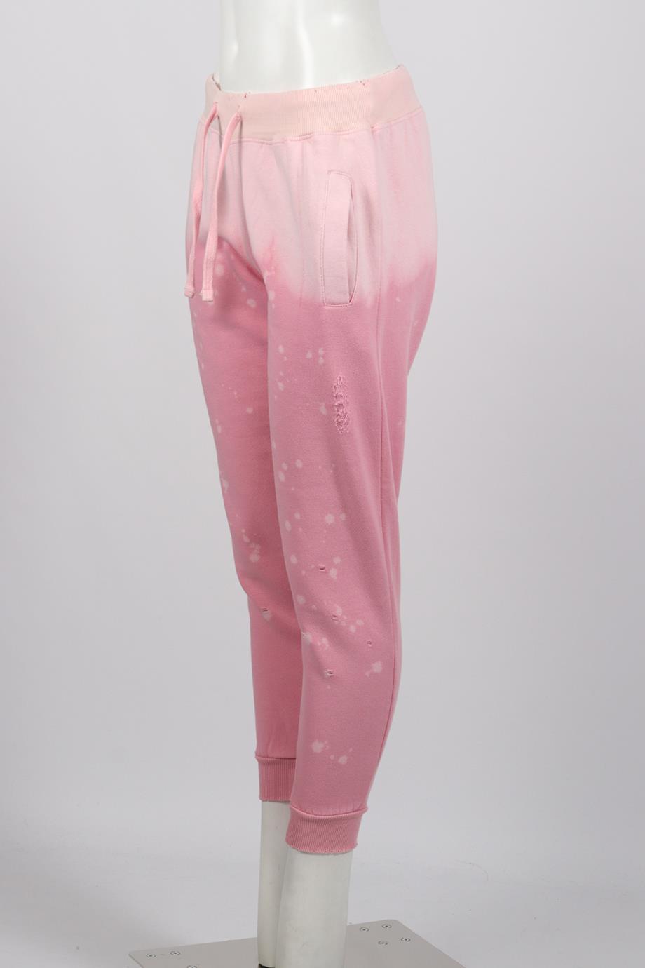LA DITRESSE COTTON BLEND TRACK PANTS SMALL