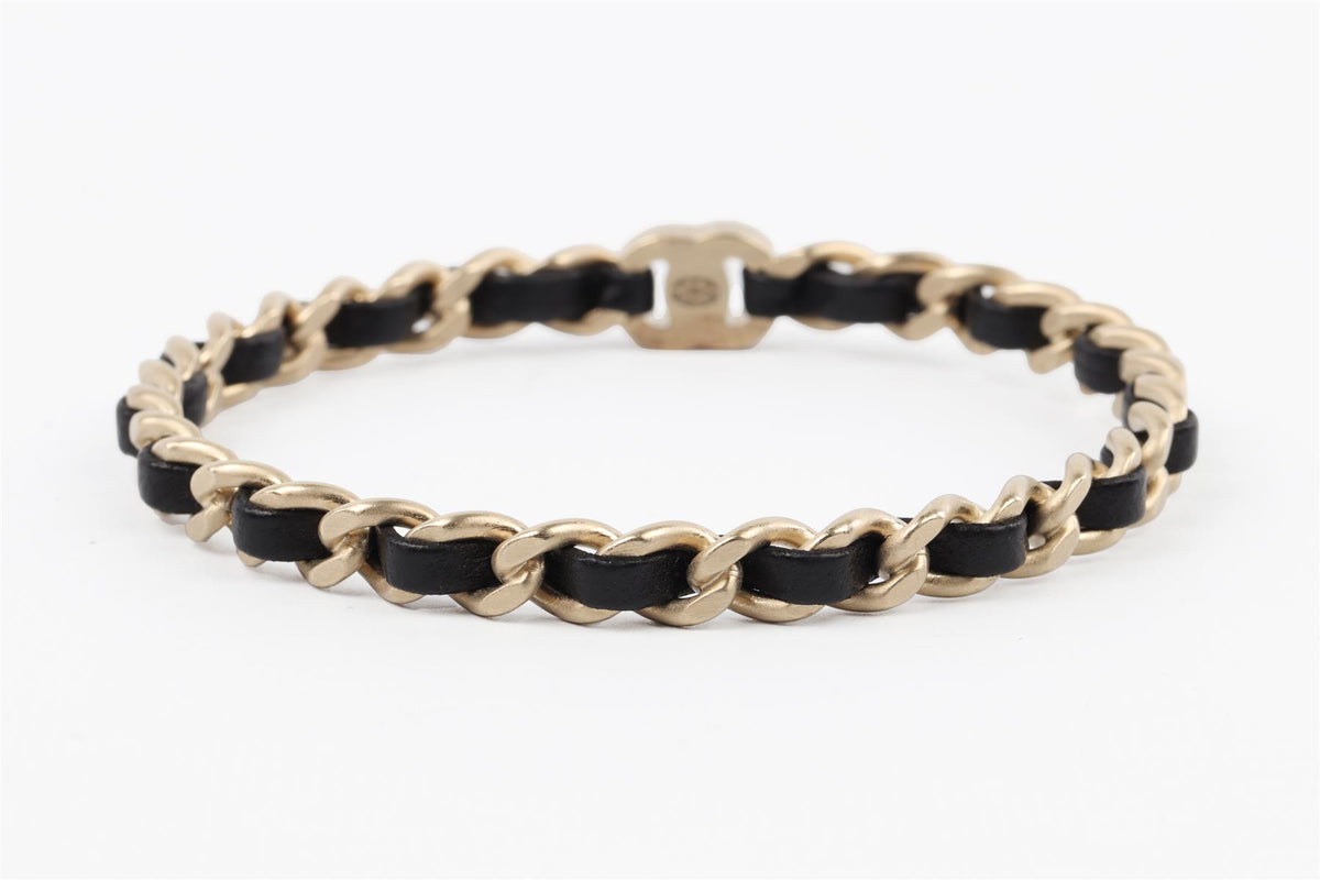 CHANEL BLACK 2012 CC CHAIN BRACELET