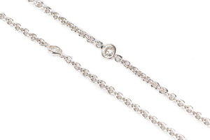 THEO FENNELL 18K WHITE GOLD AND DIAMOND CHAIN NECKLACE