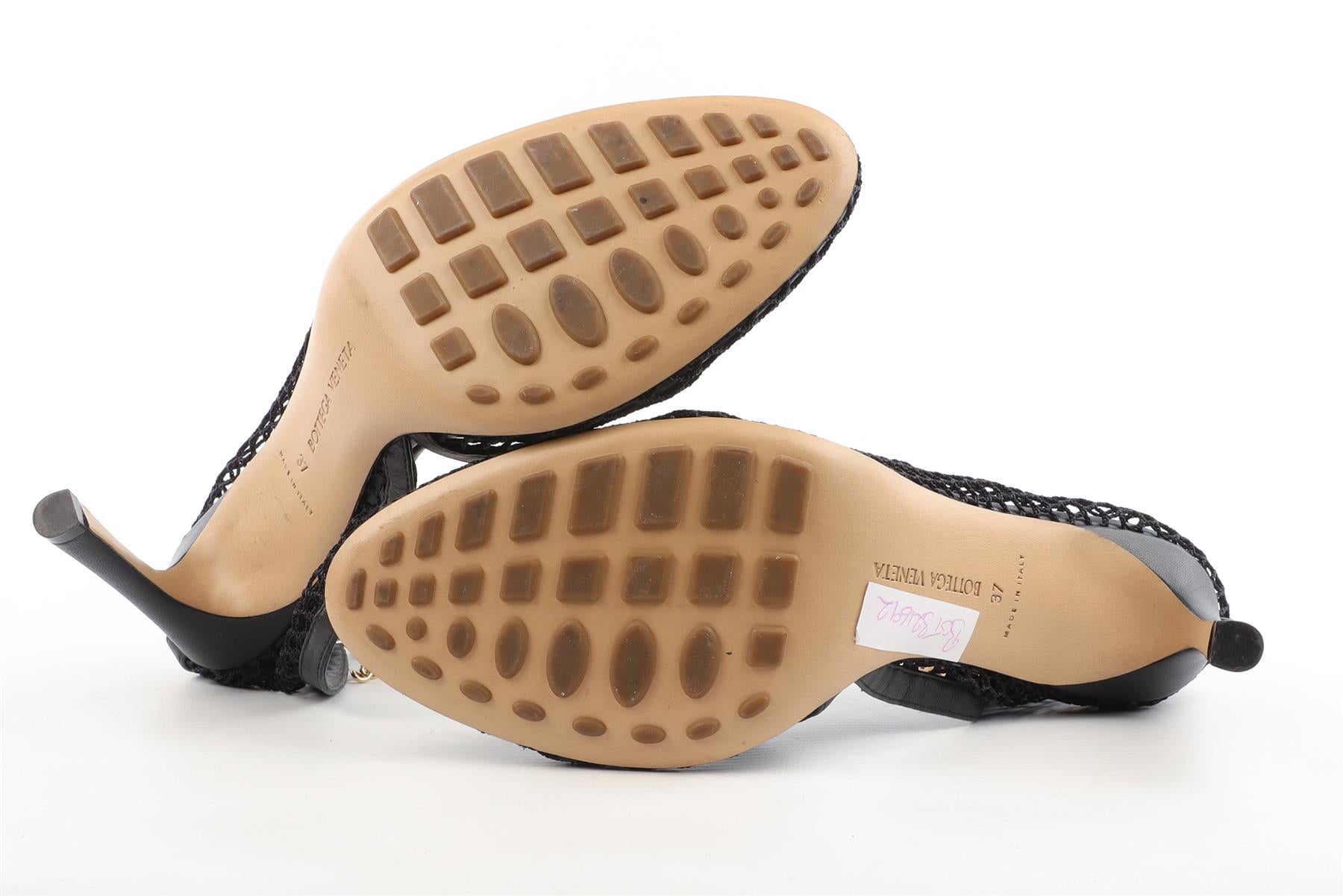 BOTTEGA VENETA BLACK MESH PUMPS EU 37 UK 4 US 7
