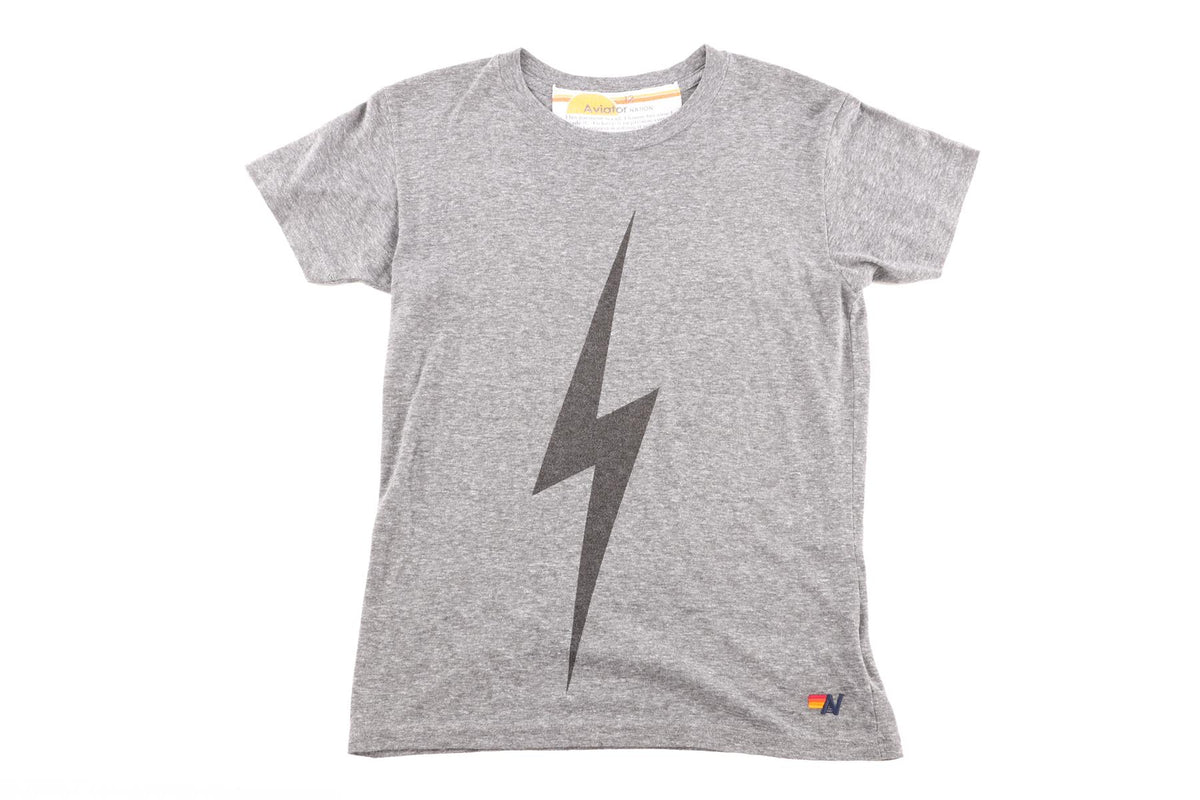 AVIATOR NATION GREY KIDS GIRLS T-SHIRT 12 YEARS