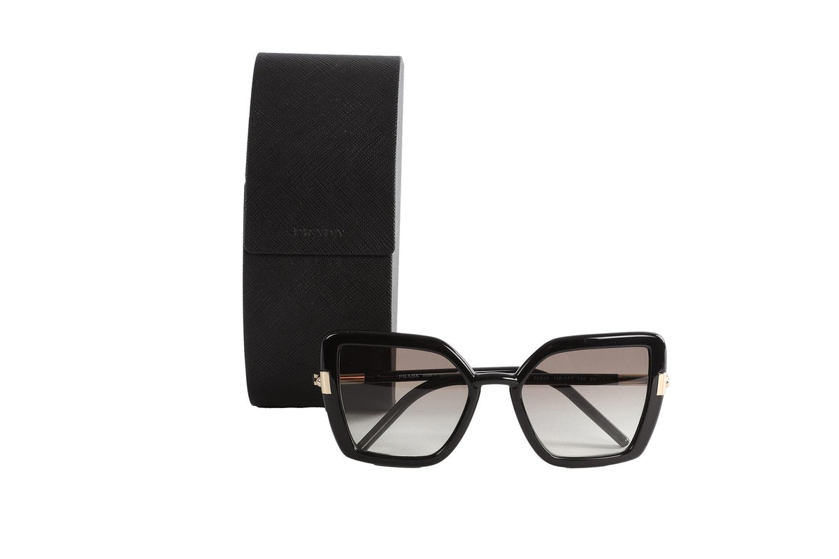 PRADA BLACK CAT EYE ACETATE SUNGLASSES
