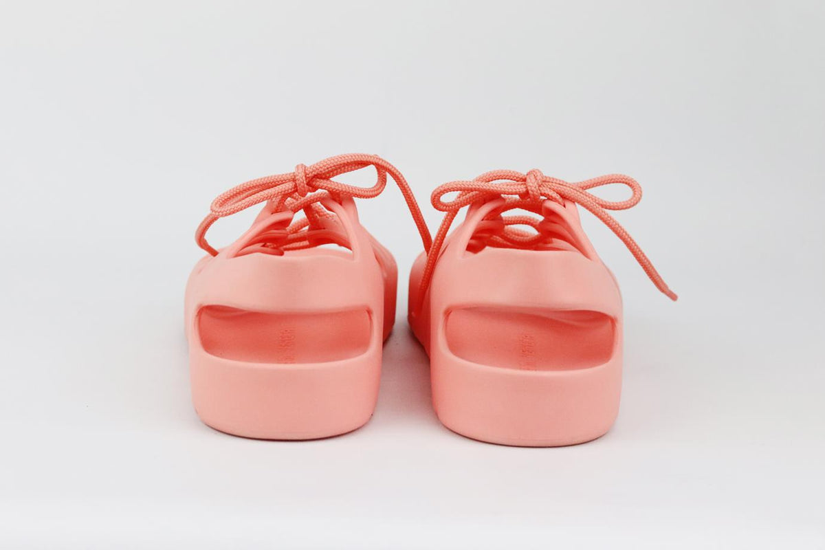 BOTTEGA VENETA JELLY LACE UP RUBBER SANDALS EU 38 UK 5 US 8