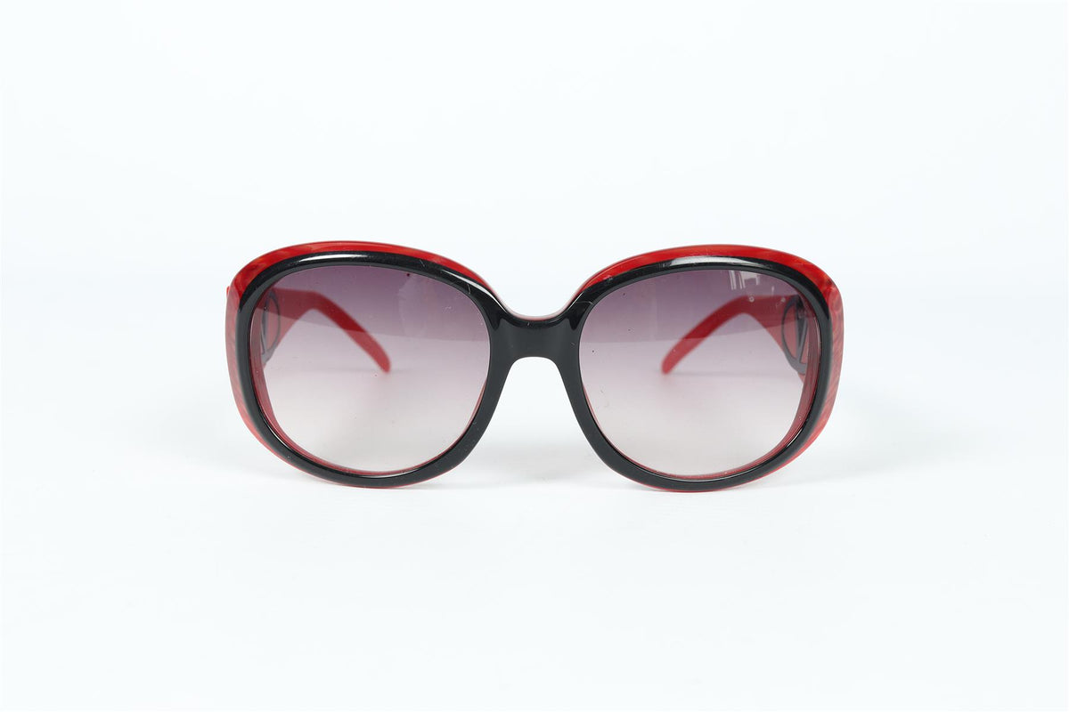 VALENTINO SQUARE FRAME ACETATE SUNGLASSES