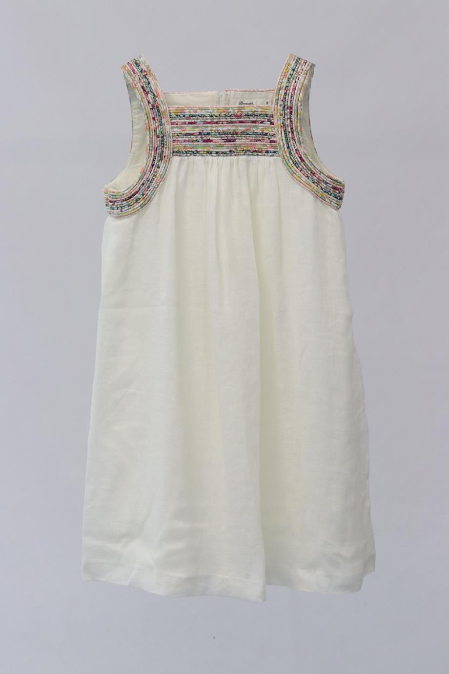 BONPOINT KIDS GIRLS LINEN DRESS 10 YEARS