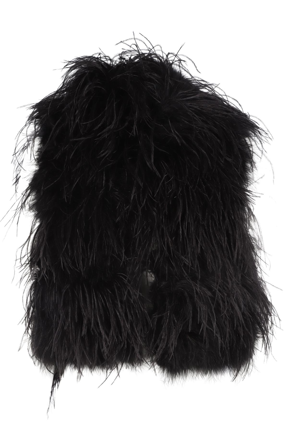 CO BLACK FEATHER GILET XSMALL