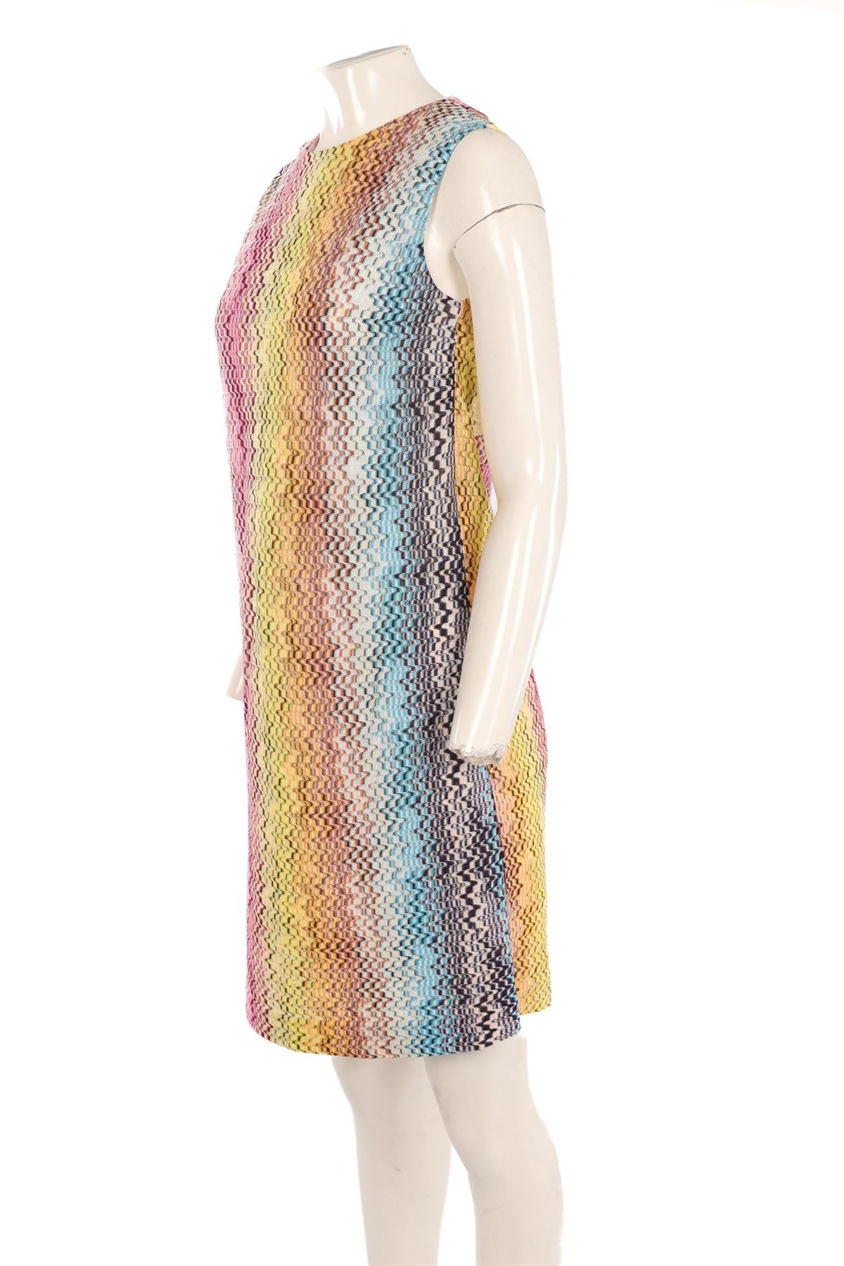 MISSONI MULTI CROCHET MIDI DRESS IT 42 UK 10