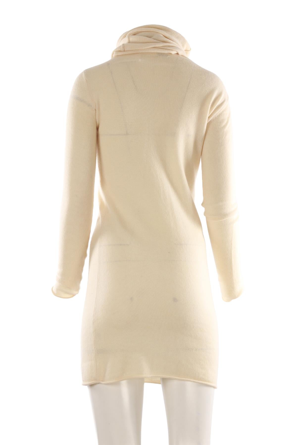 CREAM CASHMERE MINI DRESS