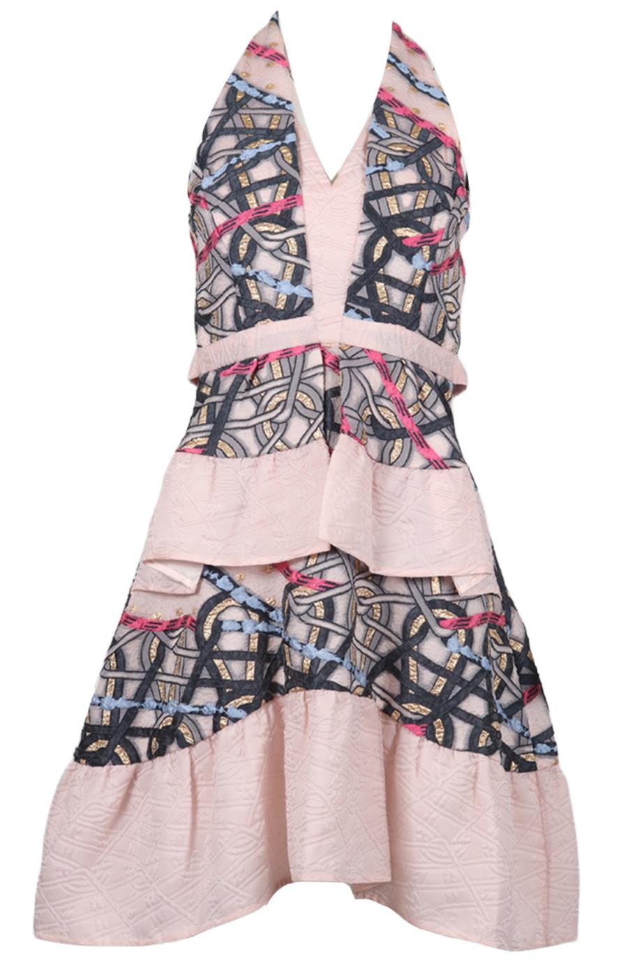 PETER PILOTTO SILK BLEND MINI DRESS UK 6