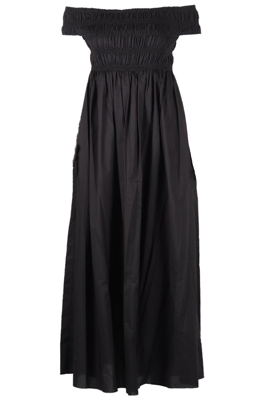 MATTEAU OFF THE SHOULDER COTTON MAXI DRESS UK 12