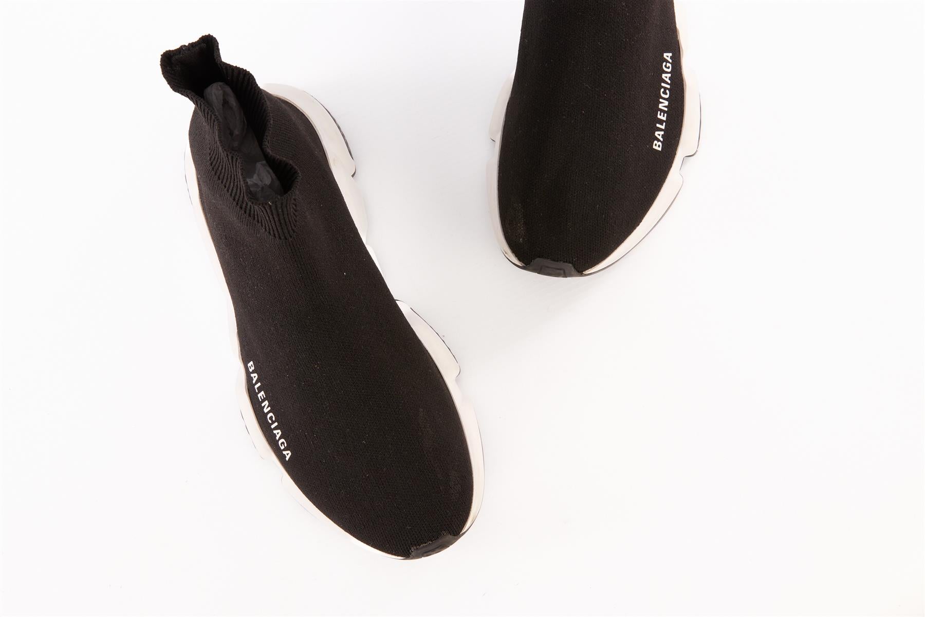 BALENCIAGA BLACK SPEED KNIT SNEAKERS EU 37 UK 4 US 7