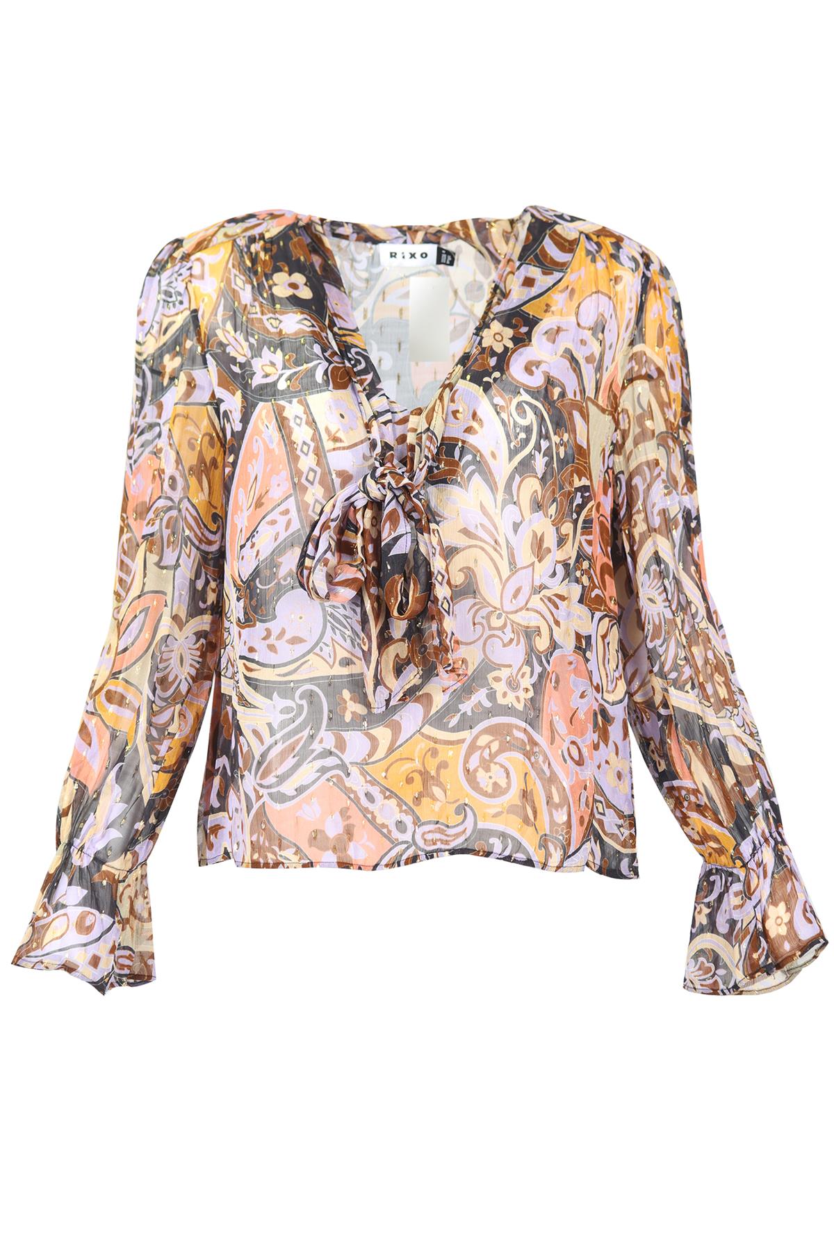 RIXO CHIFFON TOP UK 12