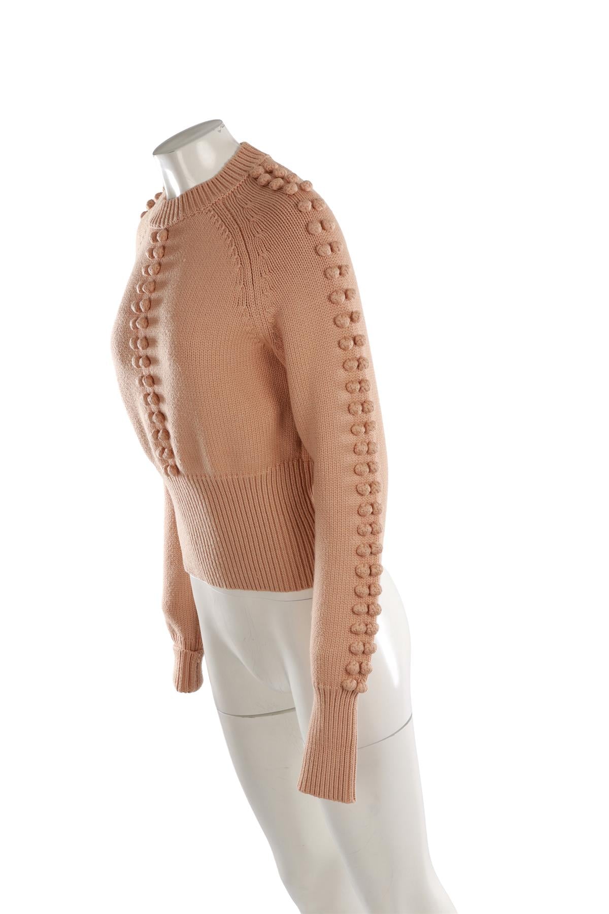 CHLOÉ BEIGE WOOL SWEATER SMALL