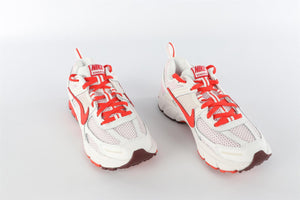 NIKE RED LEATHER TRAINERS EU 37 UK 4 US 6.5