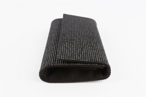 JUDITH LEIBER BLACK CRYSTAL CLUTCH