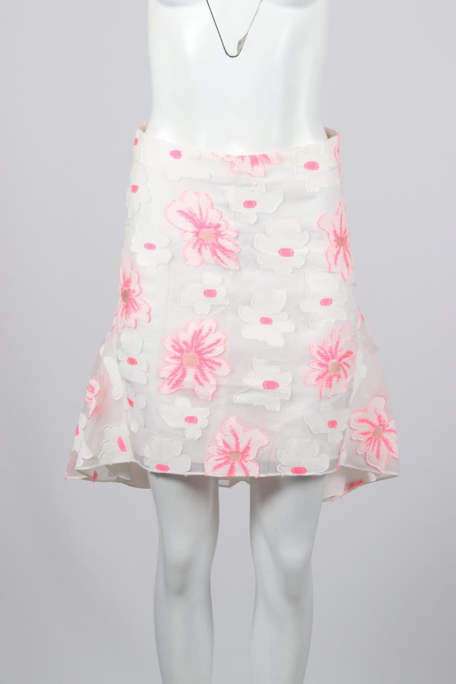 CHLOÉ COTTON AND SILK BLEND MINI SKIRT FR 34 UK 6