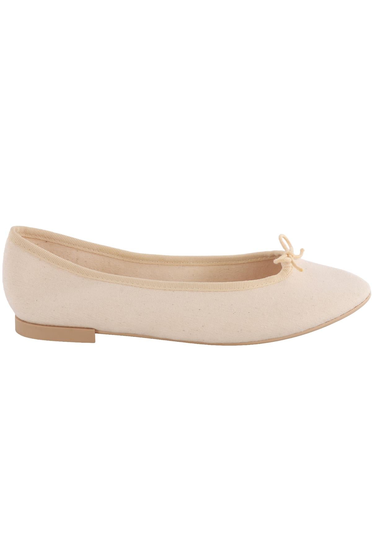 REPETTO CREAM CANVAS BALLET FLATS EU 39 UK 6 US 9