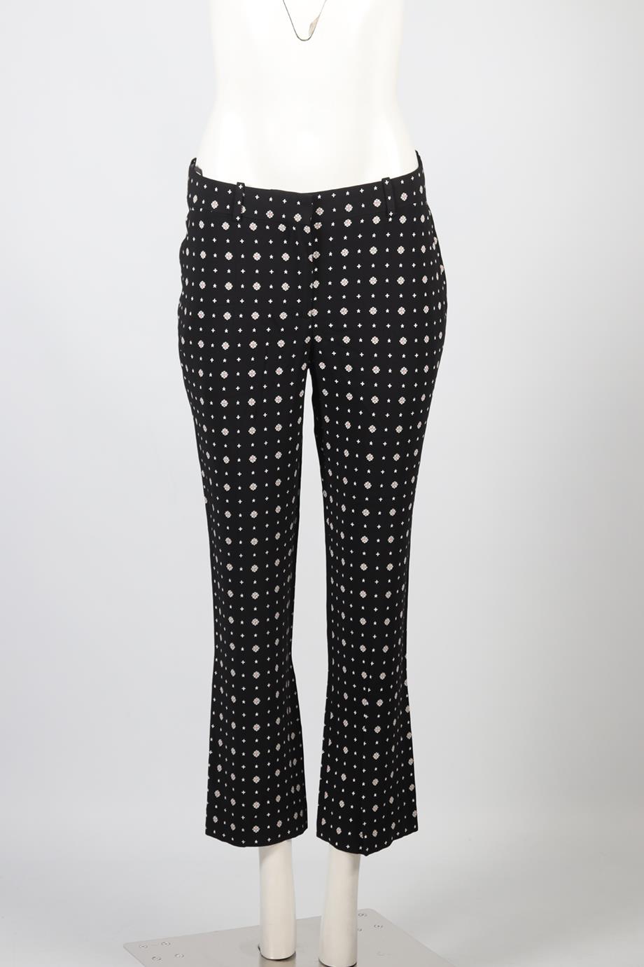 GIVENCHY MID RISE CREPE STRAIGHT LEG PANTS FR 40 UK 12