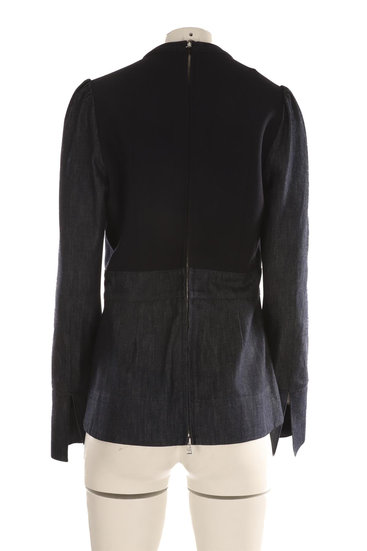 MARNI NAVY DENIM TOP IT 44 UK 12