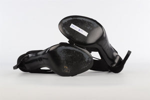 SAINT LAURENT BLACK SUEDE SANDALS EU 37.5 UK 4.5 US 7.5