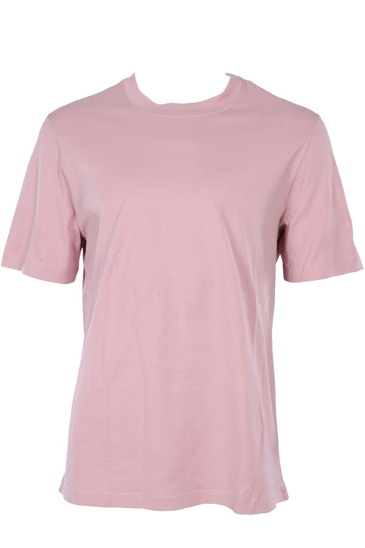BRUNELLO CUCINELLI PINK MEN'S COTTON T-SHIRT LARGE
