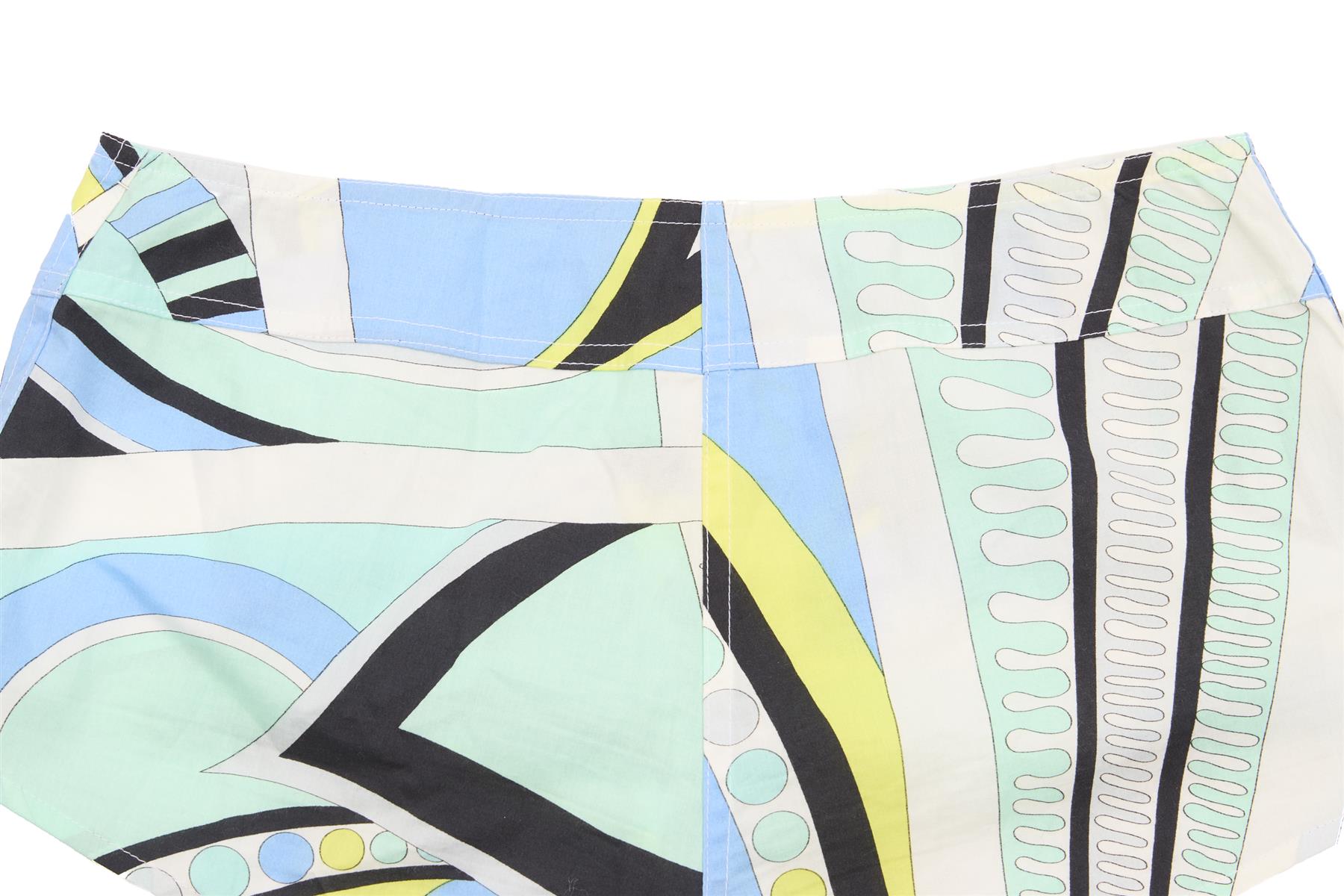 EMILIO PUCCI BLUE VINTAGE COTTON SHORTS IT 38 UK 6