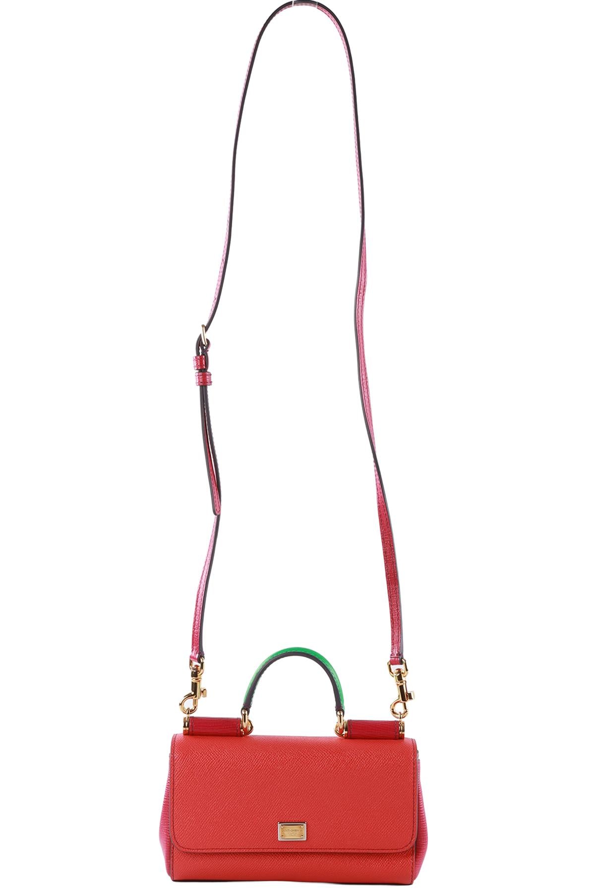 DOLCE & GABBANA MULTI MISS SICILY SMALL LEATHER CROSSBODY BAG