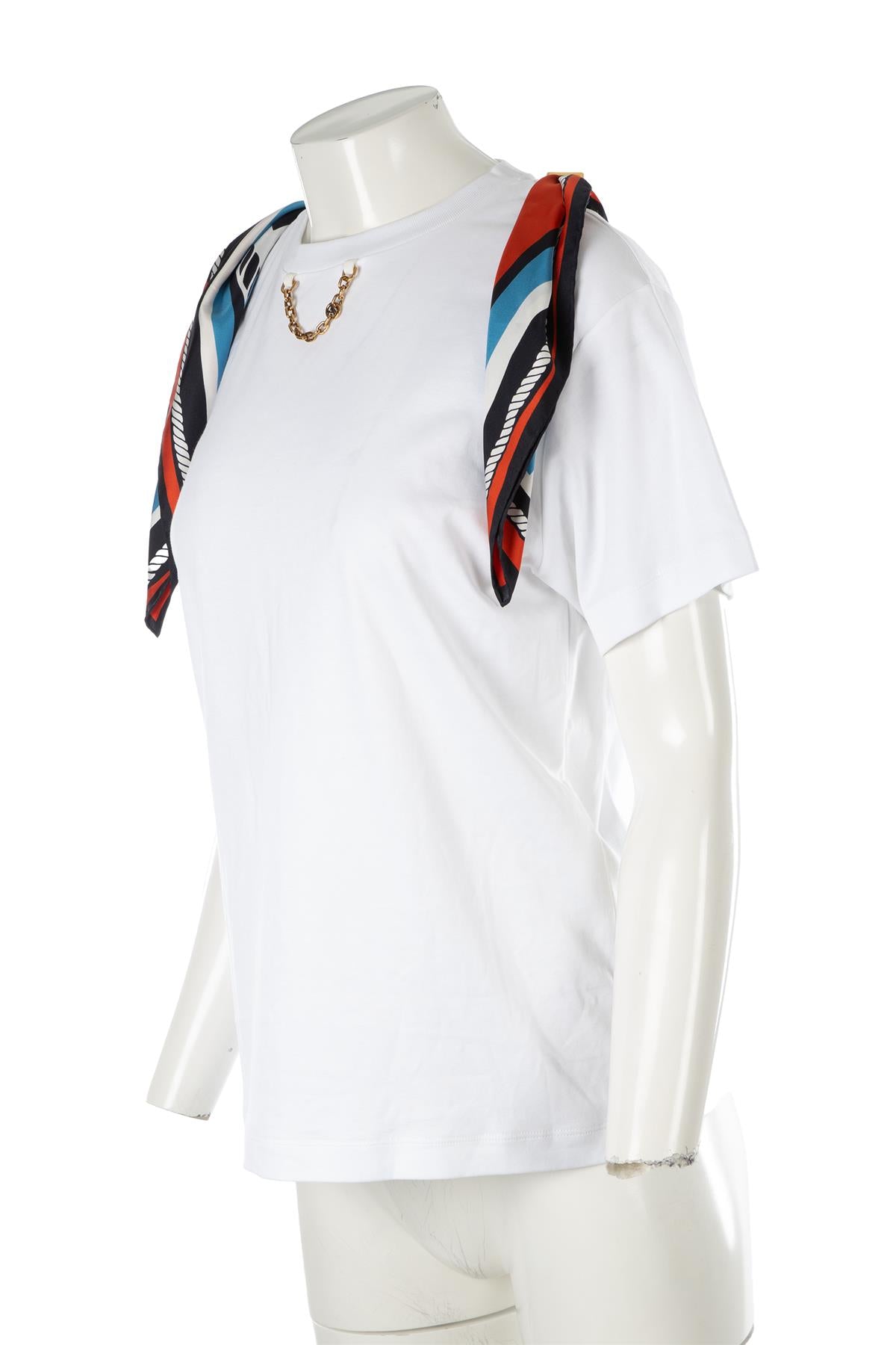 LOUIS VUITTON WHITE COTTON T-SHIRT MEDIUM