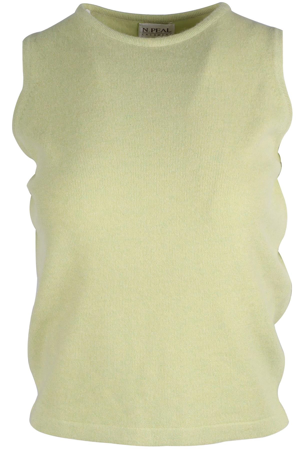 N PEAL GREEN VINTAGE CASHMERE VEST LARGE