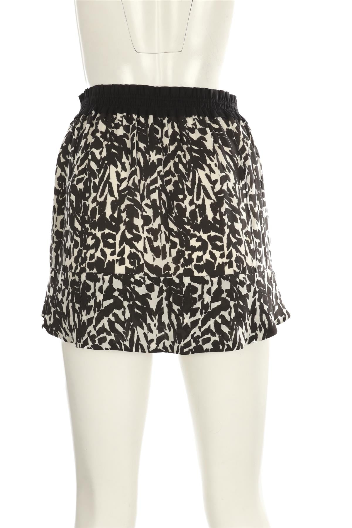 ISABEL MARANT BLACK SILK MINI SKIRT FR 34 UK 6