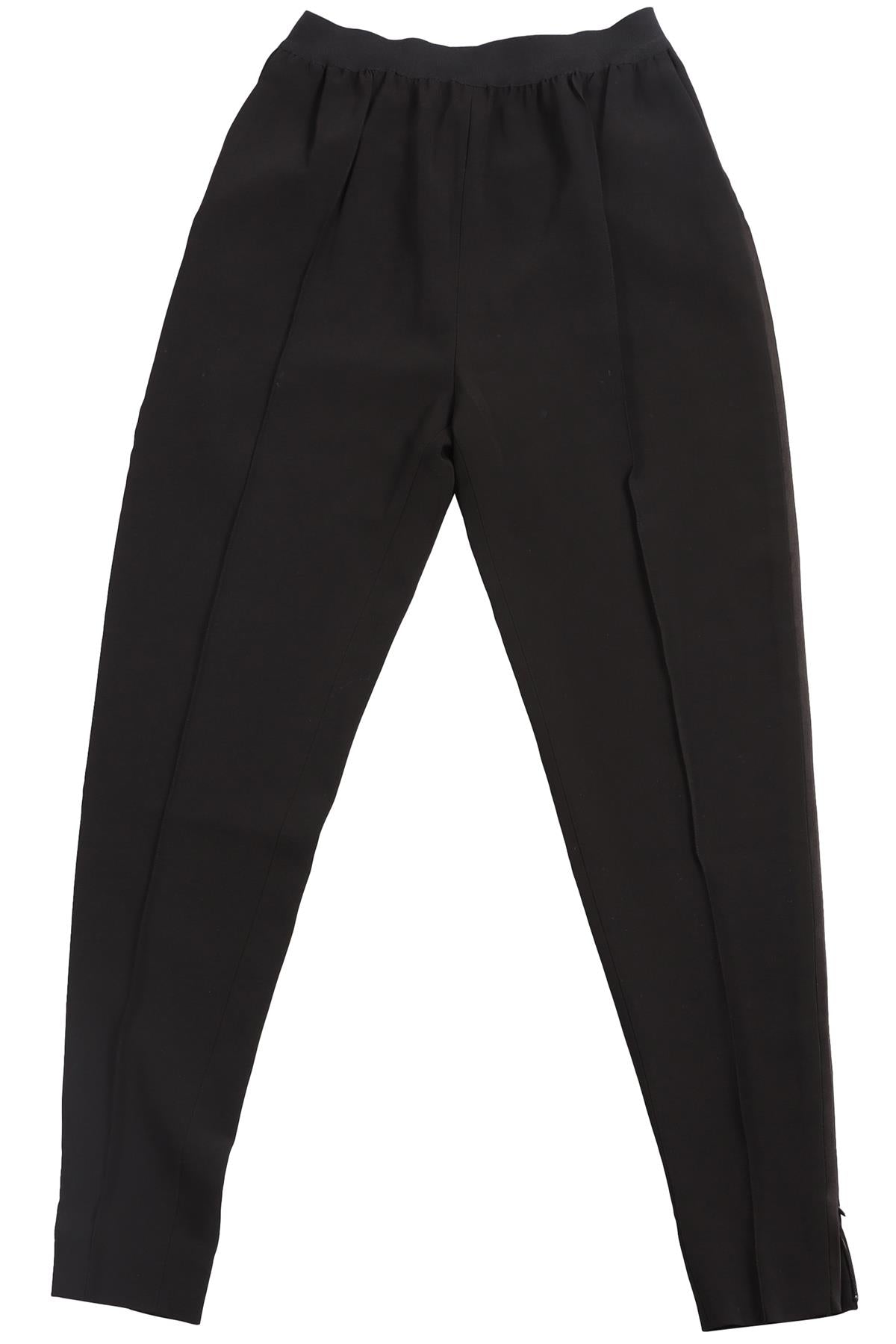 CELINE BLACK WOVEN SLIM LEG PANTS FR 36 UK 8