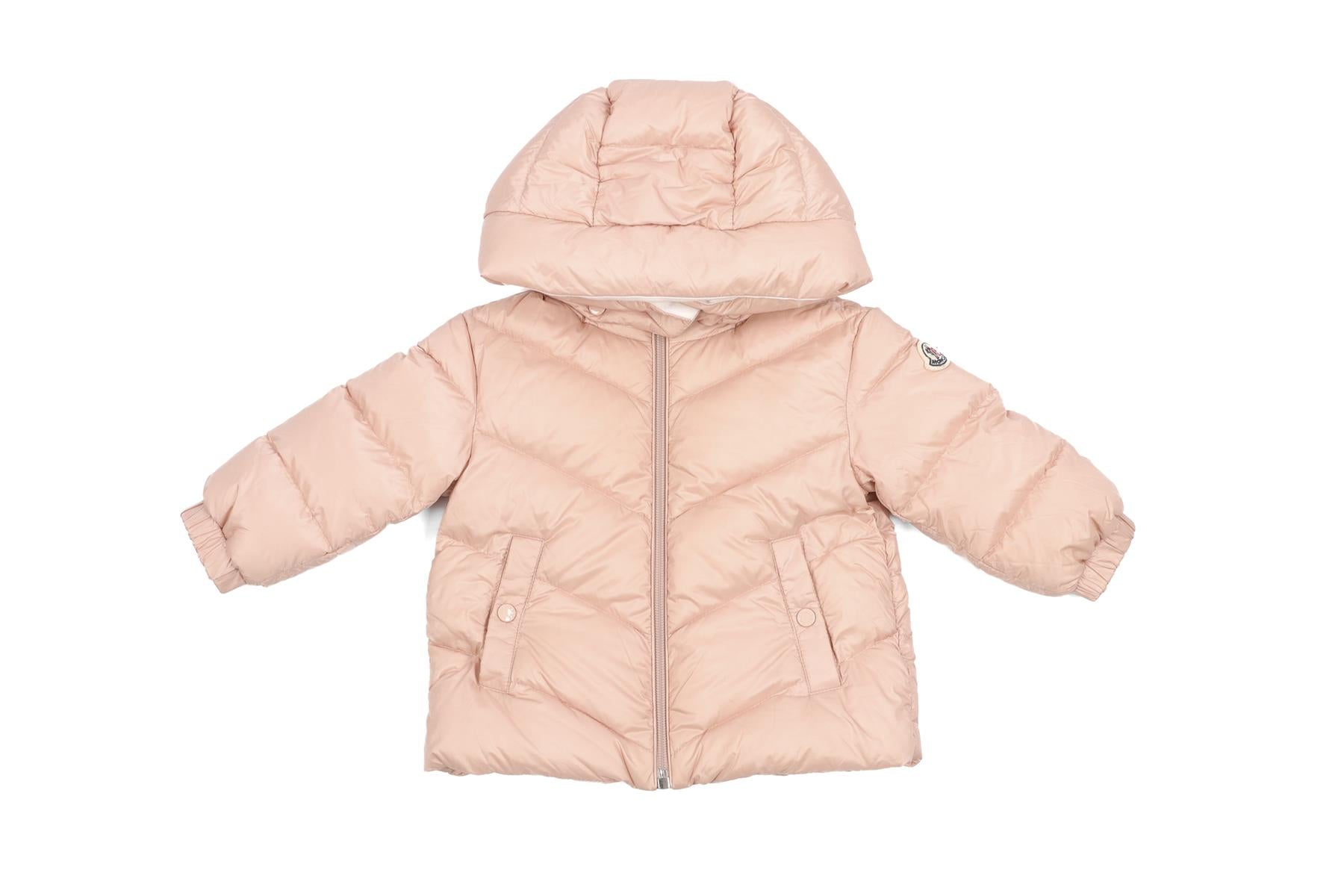 MONCLER PINK BABY GIRLS JACKET 12-18 MONTHS