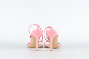 BOTTEGA VENETA PINK LEATHER SANDALS EU 38.5 UK 5.5 US 8.5