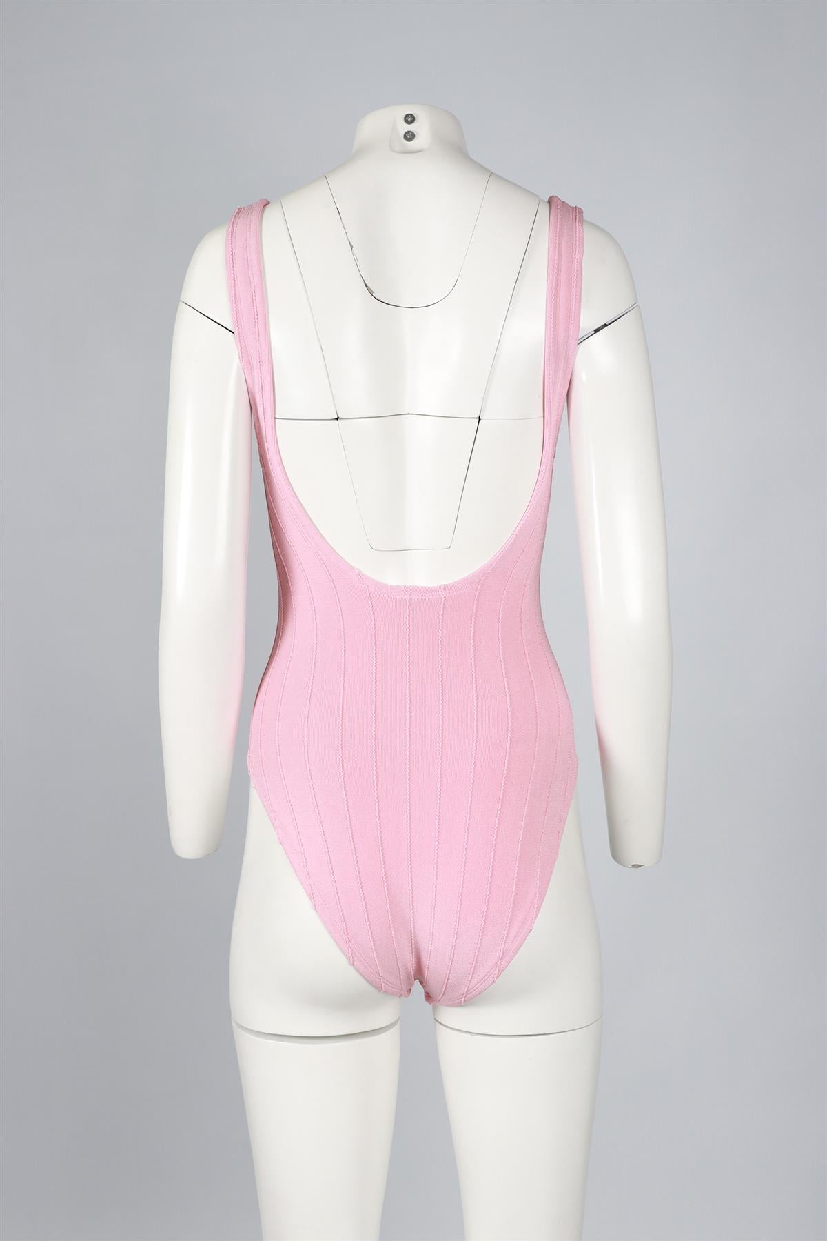 HUNZA G PINK SWIMSUIT