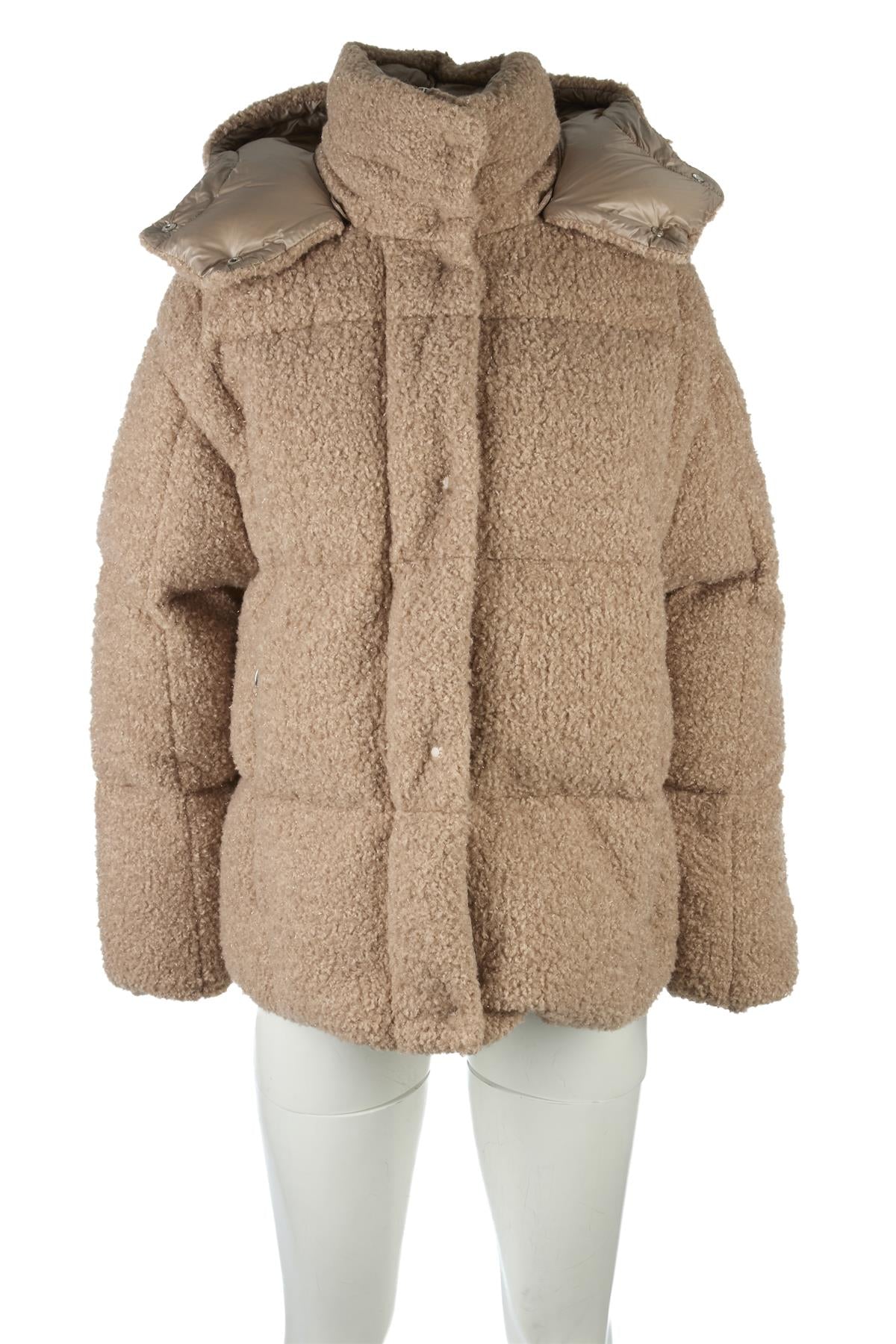 MONCLER BEIGE PARANAS PADDED DOWN JACKET UK 14