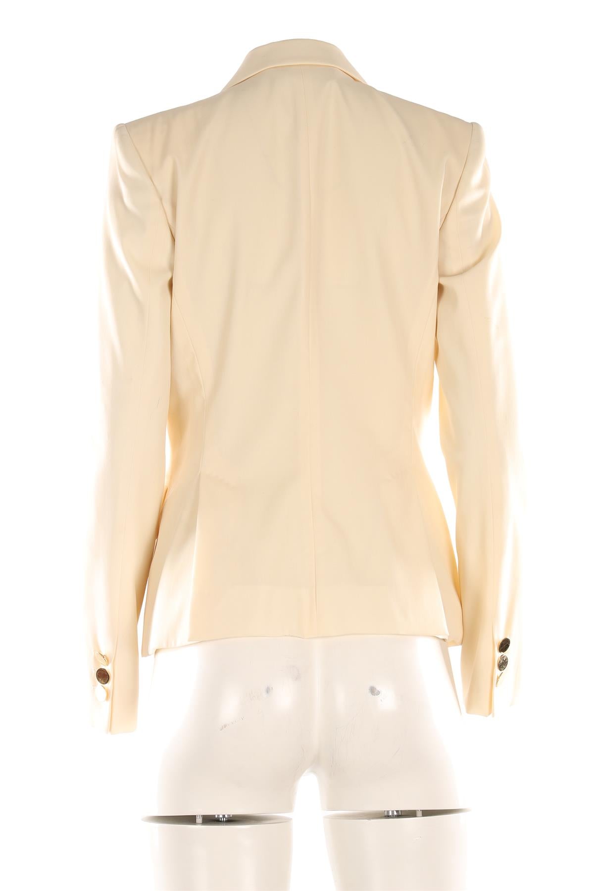 STELLA MCCARTNEY CREAM WOOL BLAZER IT 40 UK 8