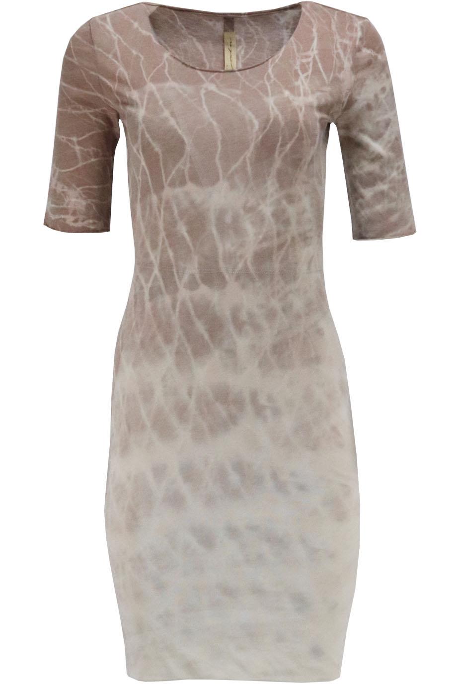 RAQUEL ALLEGRA TIE DYED COTTON BLEND JERSEY MINI DRESS UK 6