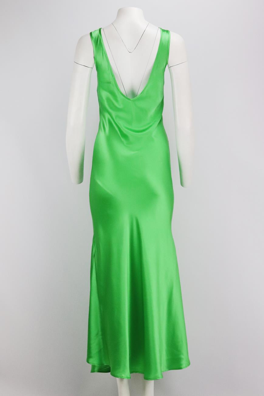 BARDO COLLECTIVE SILK SATIN MAXI DRESS SMALL
