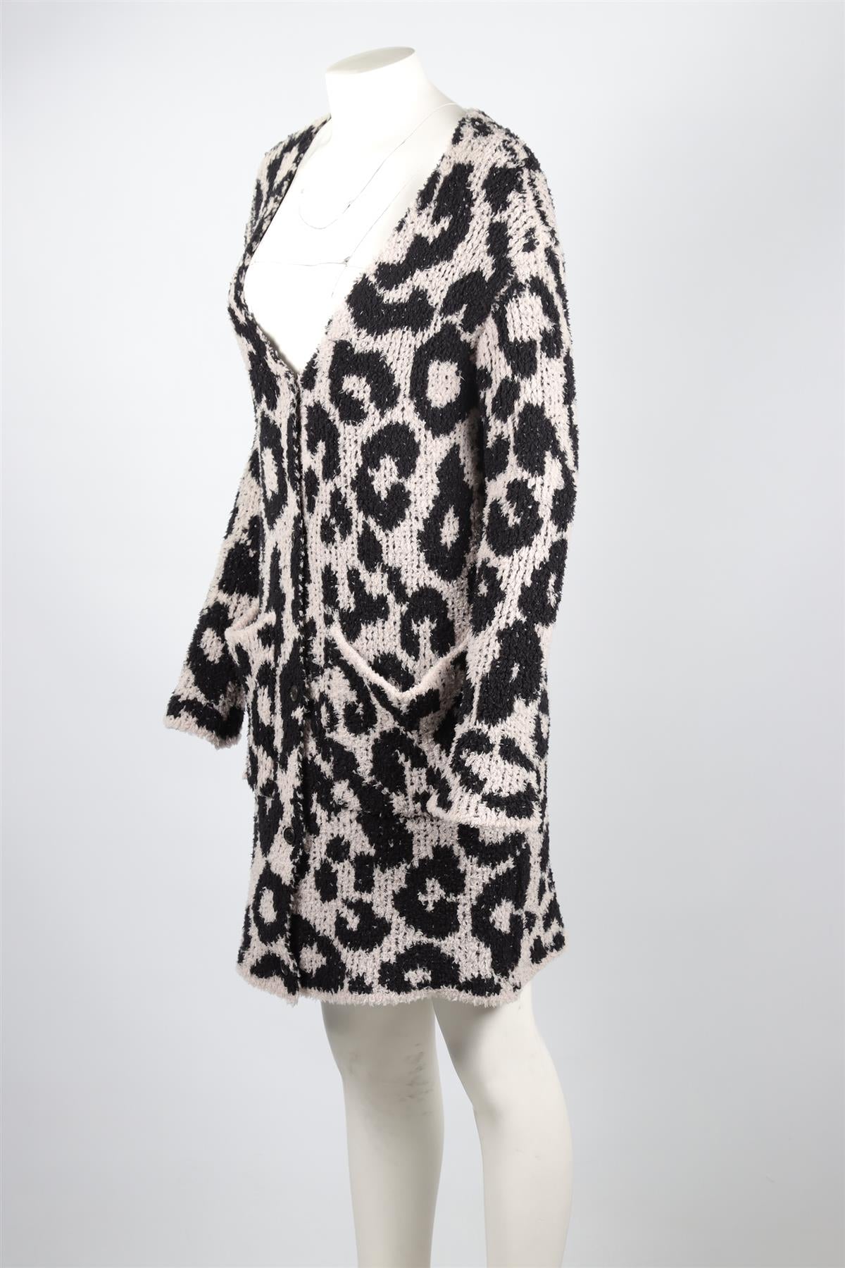 AMIRI BLACK WOOL CARDIGAN XSMALL