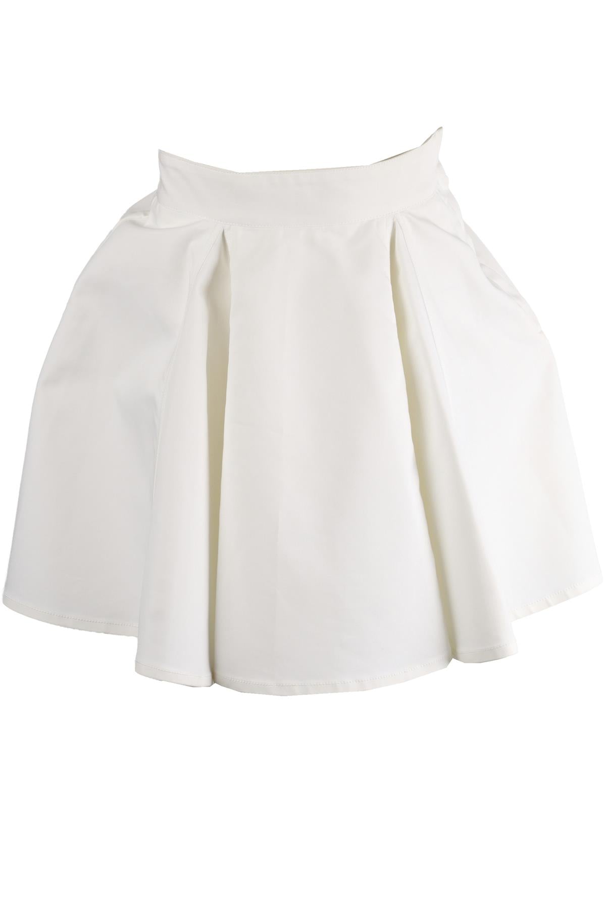 MIU MIU WHITE NYLON MINI SKIRT IT 38 UK 6